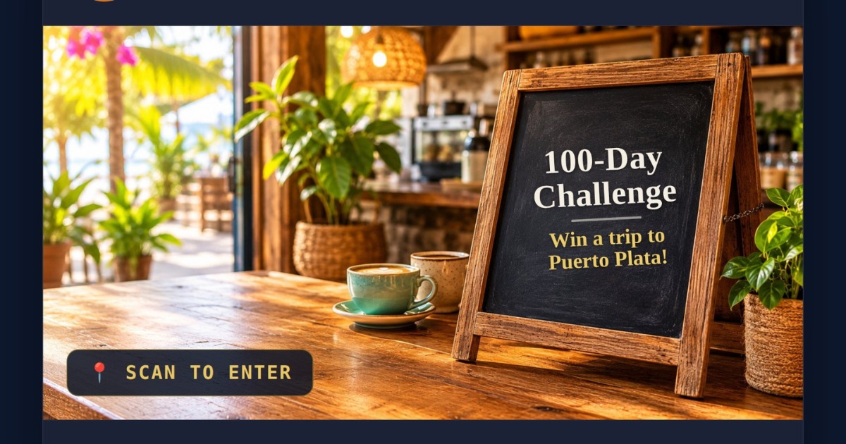 100-Day Challenge café promotion